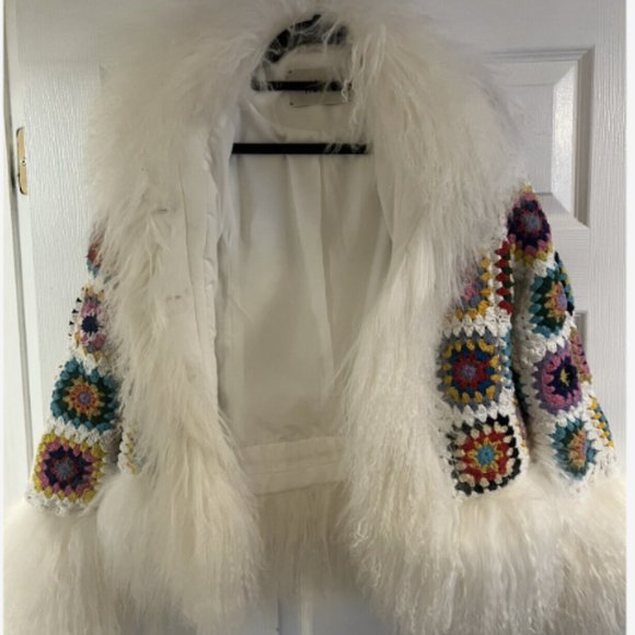 Charlotte Simone Jackets & Blazers - (SOLD) NWT Charlotte Simone Lucie Crochet Afghan Coat